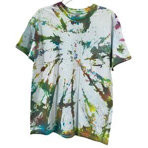 Hand-Dyed Abstract Tie-Dye Tee | Heavy Cotton | Artsy Coastal Grandma Chaos